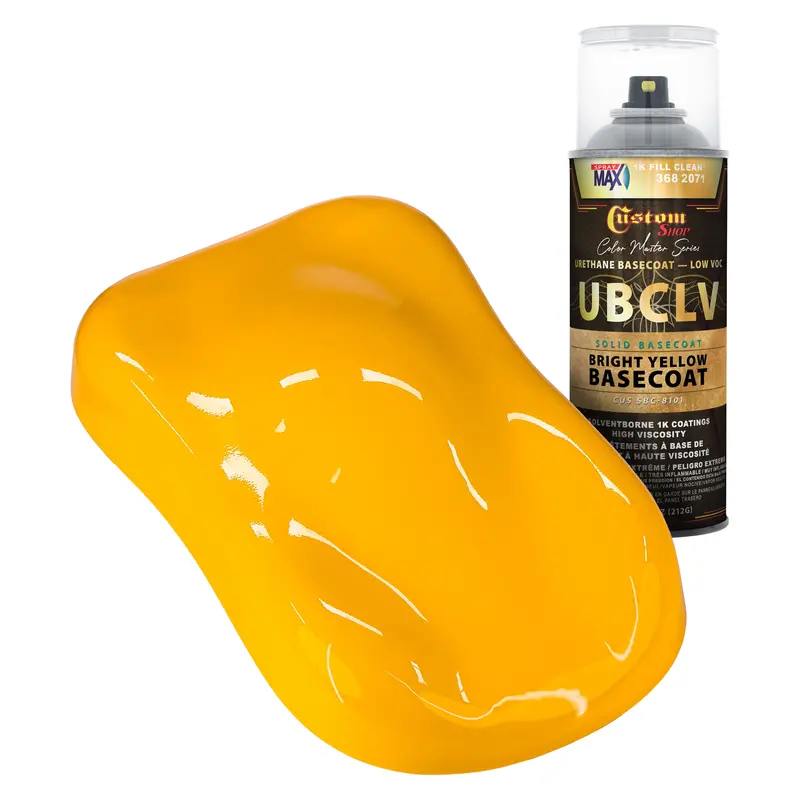 Custom Shop Sbc Solid Basecoat - Bright Yellow Basecoat- Spray Can 1