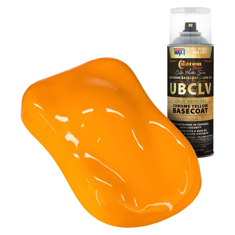 Custom Shop Sbc Solid Basecoat - Chrome Yellow Basecoat- Spray Can 1