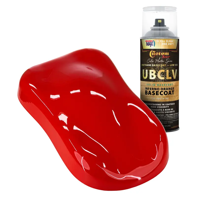 Custom Shop Sbc Solid Basecoat - Inferno Orange Basecoat- Spray Can 1
