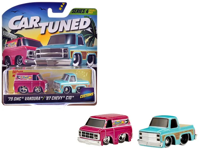 "Customs" Series 4 Double Pack Set Of 2 Cars Diecast Model Cars By Cartuned 1