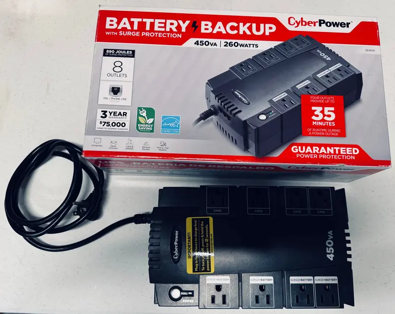 Cyberpower Battery Backup 450Va-260Watts - Used 1