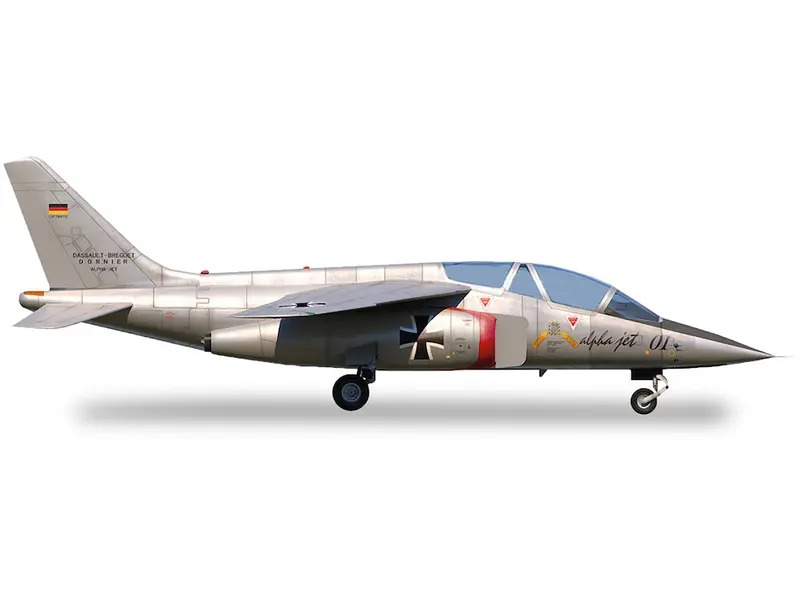 Dassault Alpha Jet Aircraft "01 Prototype" Registration At24 "Military" Series 1/72 Diecast Model Airplane By Herpa 1
