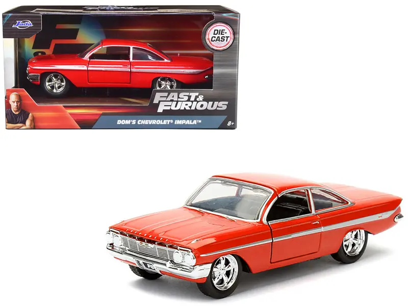 Dom's Chevrolet Impala Red Fast & Furious F8 "The Fate Of The Furious" Movie 1/32 Diecast Model Car  By Jada 1