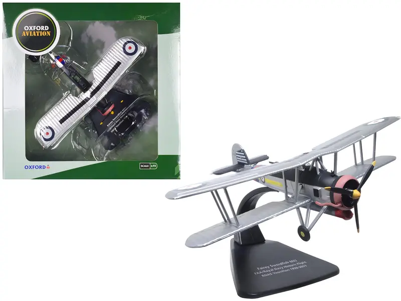 Fairey Swordfish Mk I Bomber Aircraft "Faa Historic Flight Rnas Yeovilton" Royal Navy "Oxford Aviation" Series 1/72 Diecast Model Airplane By Oxford Diecast 1