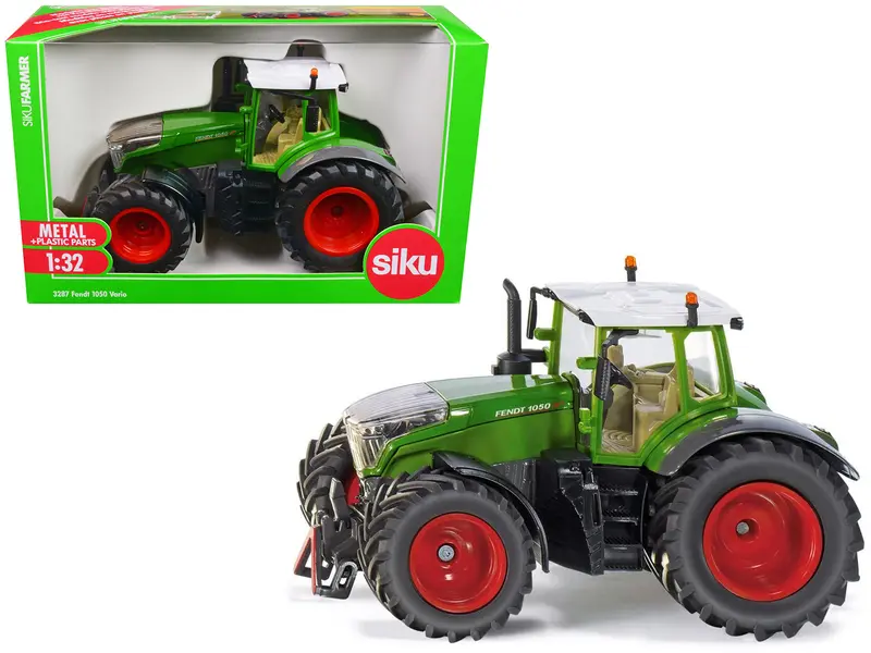 Fendt 1050 Vario Tractor Green With White Top 1/32 Diecast Model By Siku 1