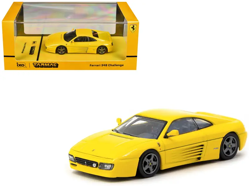 Ferrari 348 Challenge Yellow "Road64" Series 1/64 Diecast Model Car By Tarmac Works 1