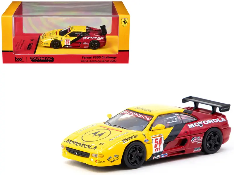 Ferrari F355 Challenge #54 Matt Drendel "World Challenge Series" (2000) "Hobby64" Series 1/64 Diecast Model Car By Tarmac Works 1
