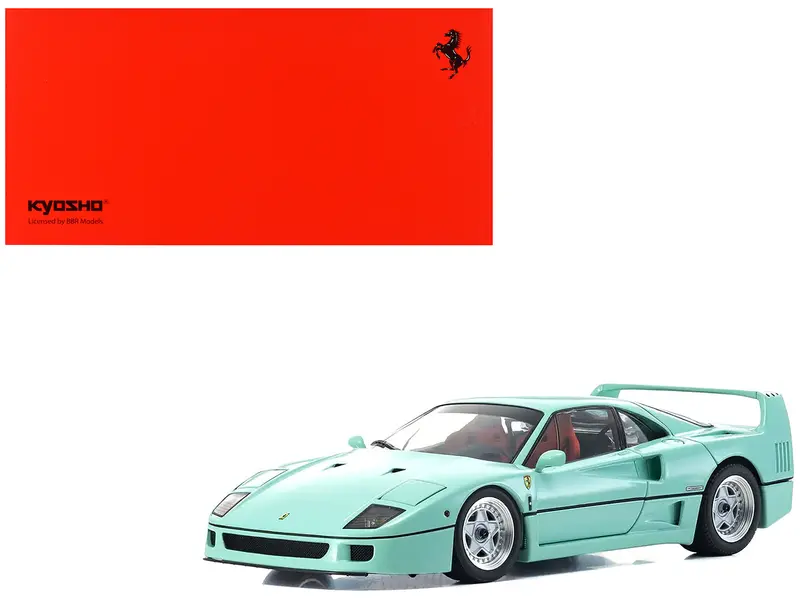 Ferrari F40 Mint Green 1/18 Diecast Model Car By Kyosho 1