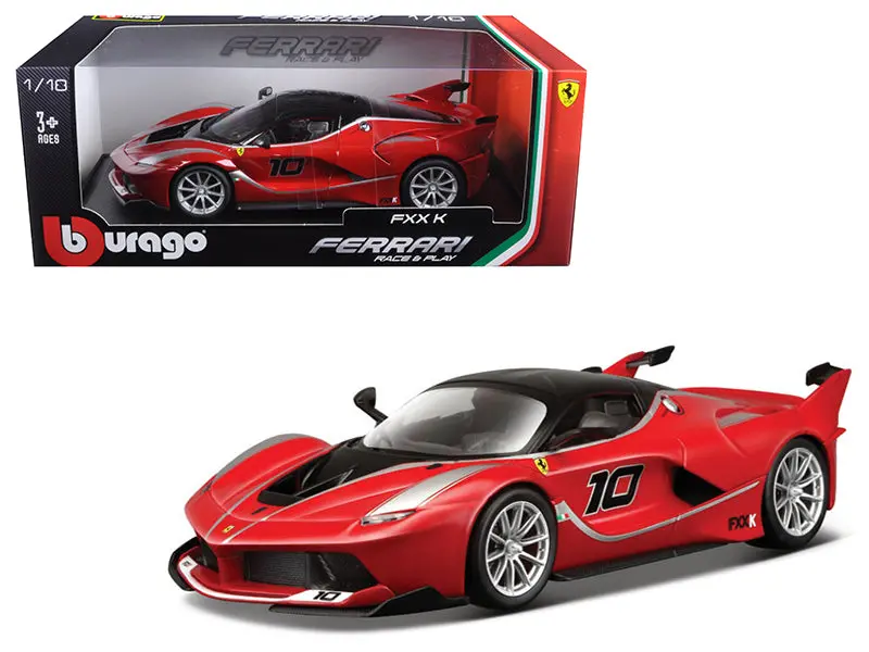 Ferrari Fxx-K #10 Red 1/18 Diecast Model Car By Bburago 1