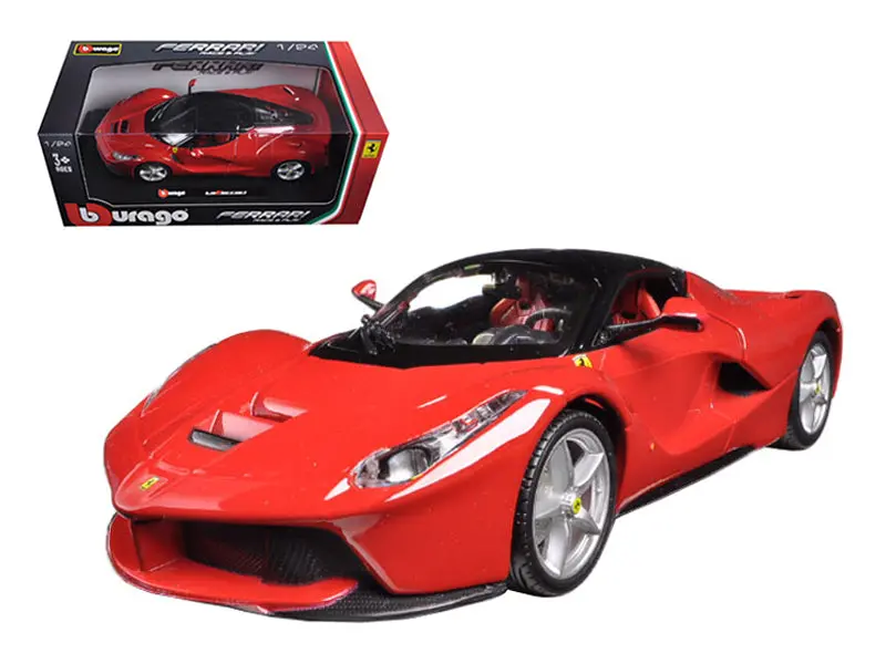 Ferrari Laferrari F70 Red With Black Top 1/24 Diecast Model Car By Bburago 1