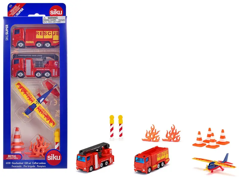 Fire Brigade 11 Piece Set Diecast Models By Siku 1