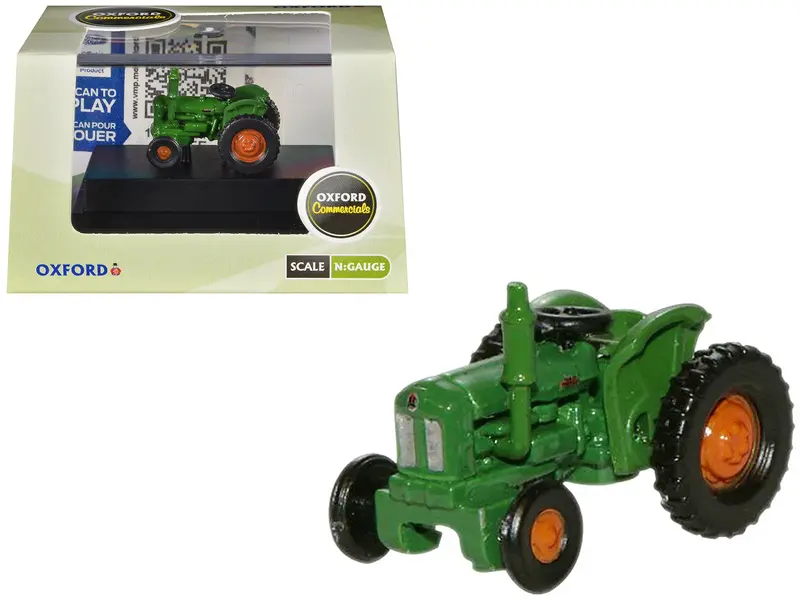 Fordson Tractor Green With Orange Wheels 1/148 (N) Scale Diecast Model Car By Oxford Diecast 1