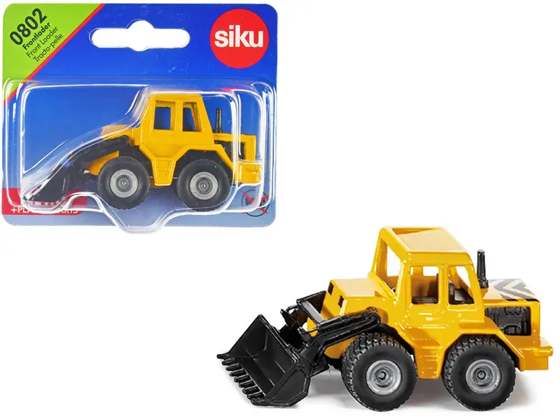 Front Loader Yellow And Black Diecast Model By Siku 1