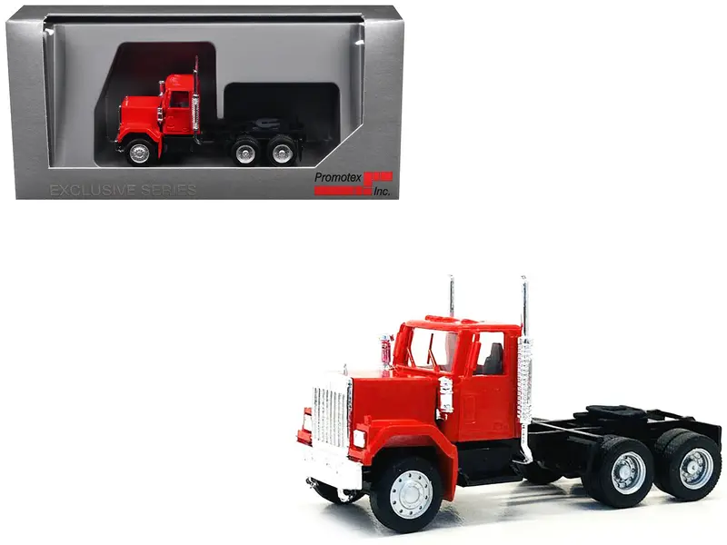 Gmc Short Day Cab Red 1/87 (Ho) Plastic Model Car By Promotex 1