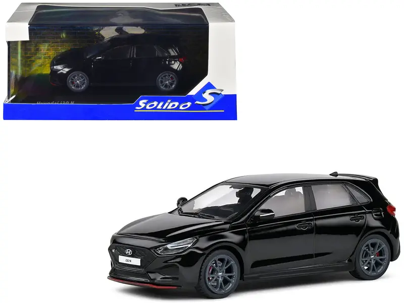 Hyundai I30 N Phantom Black 1/43 Diecast Model Car By Solido 1