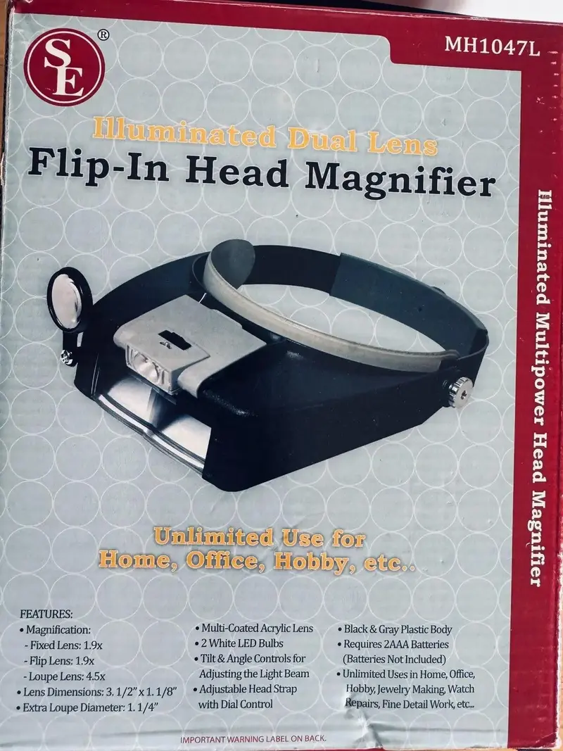 Illuminated Dual Lens Flip-In Head Magnifier - Used 1
