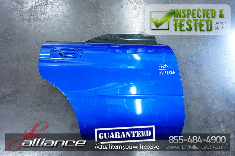 Jdm 02-03 Subaru Wrx Sti Rear Right Door With Panel Gda Gdb Rh Impreza 1