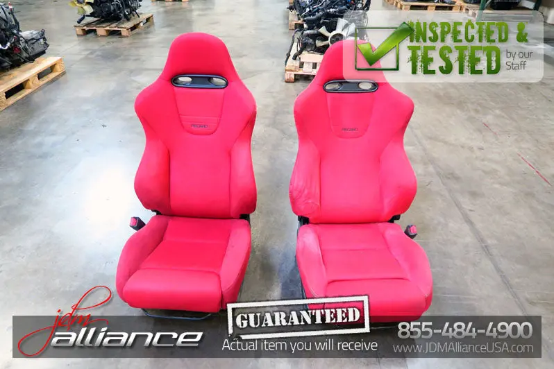 Jdm 02-05 Honda Civic Type R Ep3 Oem Red Recaro Seats K20a 1