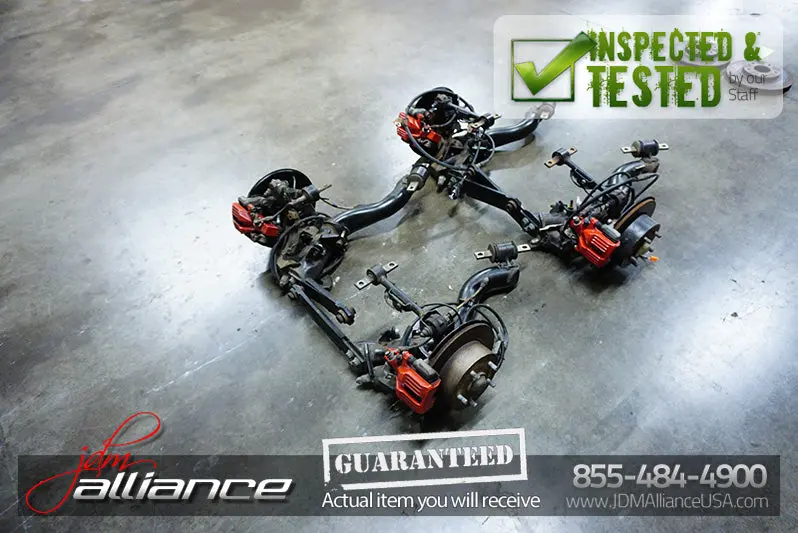 Jdm 02-06 Dc5 Rear Brake Hubs Rotor Trailing Arms Calipers Itr Acura Rsx 1