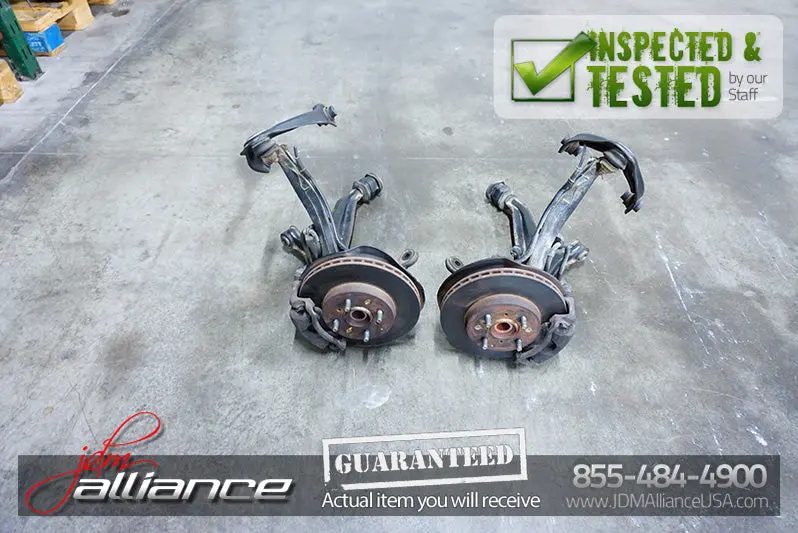 Jdm 96-00 Honda Civic Front Brake Hubs Rotors Calipers Spindles 4X100 Integra 1