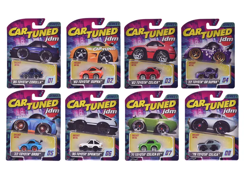 Jdm Tuners Series 1 Set Of 8 Pieces Diecast Model Cars By Cartuned 1
