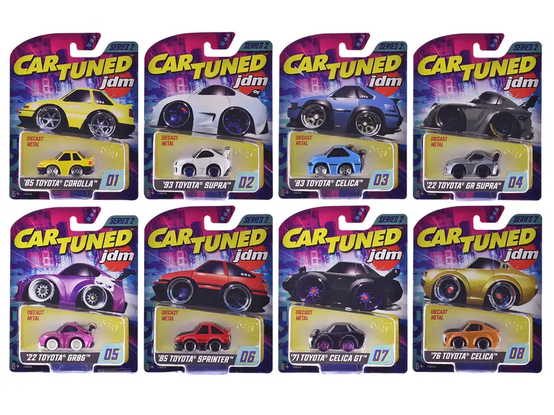 Jdm Tuners Series 2 Set Of 8 Pieces Diecast Model Cars By Cartuned 1