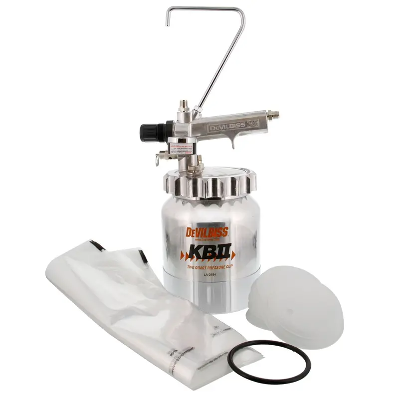 Kb Ii 2 Quart Paint Pressure Cup Pot Aluminum (120033) 1