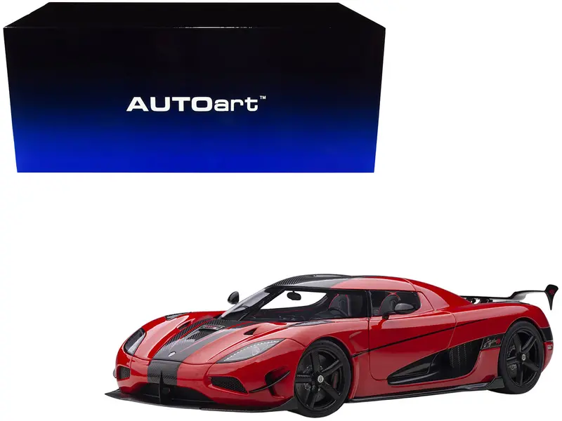 Koenigsegg Agera Rs Chili Red With Black Accents 1/18  Model Car By Autoart 1