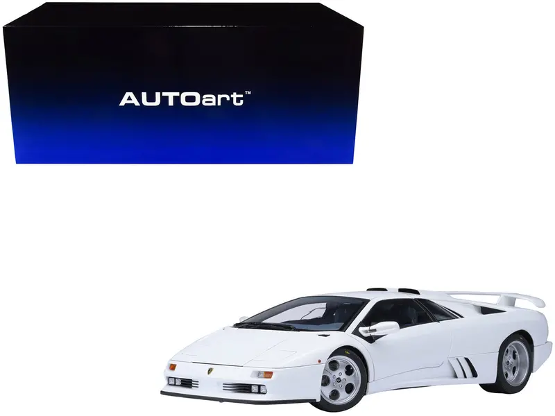 Lamborghini Diablo Se30 Jota Impact White 1/18 Model Car By Autoart 1