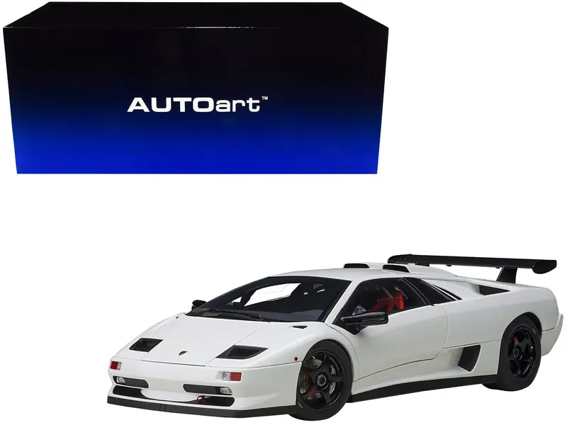 Lamborghini Diablo Sv-R Impact White 1/18 Model Car By Autoart 1