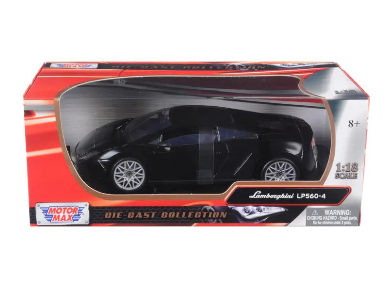 Lamborghini Lp 560-4 Black 1/18 Diecast Car Model By Motormax 1