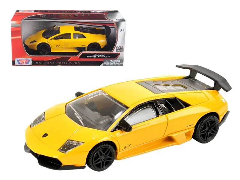 Lamborghini Murcielago Lp 670 4 Sv Yellow 1/24 Diecast Model Car By Motormax 1