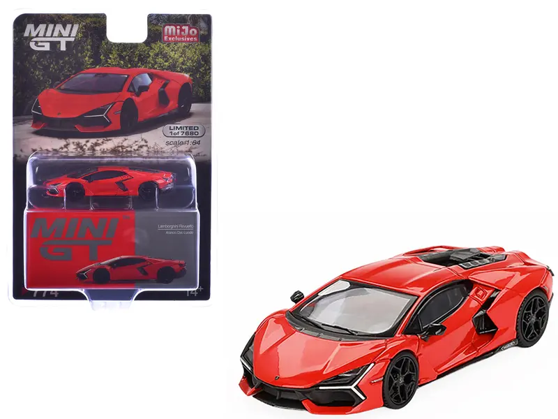 Lamborghini Revuelto Arancio Dac Lucido Orange Limited Edition To 7680 Pieces Worldwide 1/64 Diecast Model Car By Mini Gt 1