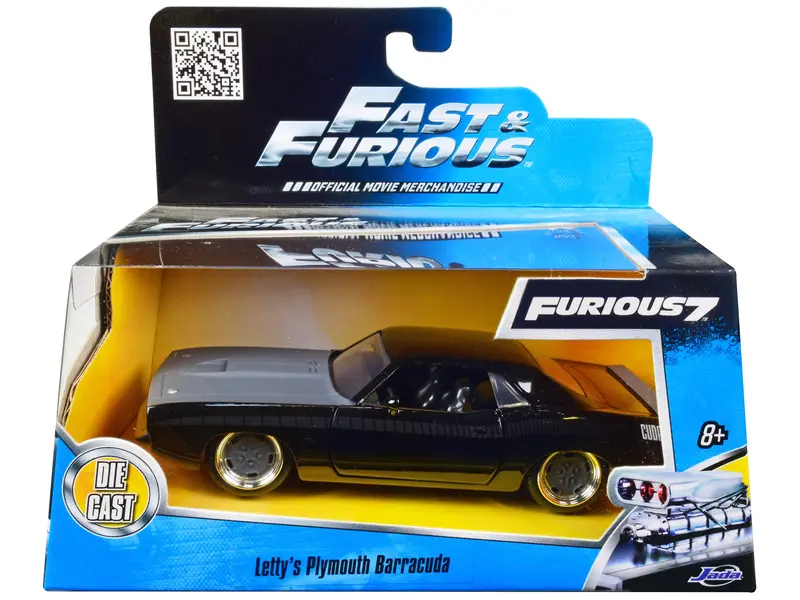 Letty's Plymouth Barracuda "Fast & Furious 7" Movie 1/32 Diecast Model Car By Jada 1