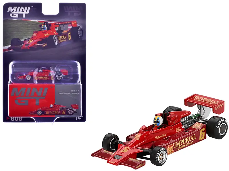 Lotus 78 #6 Gunnar Nilsson "John Player Team Lotus" Formula One F1 "Japanese Gp" (1977) Limited Edition 1/64 Diecast Model Car By Mini Gt 1