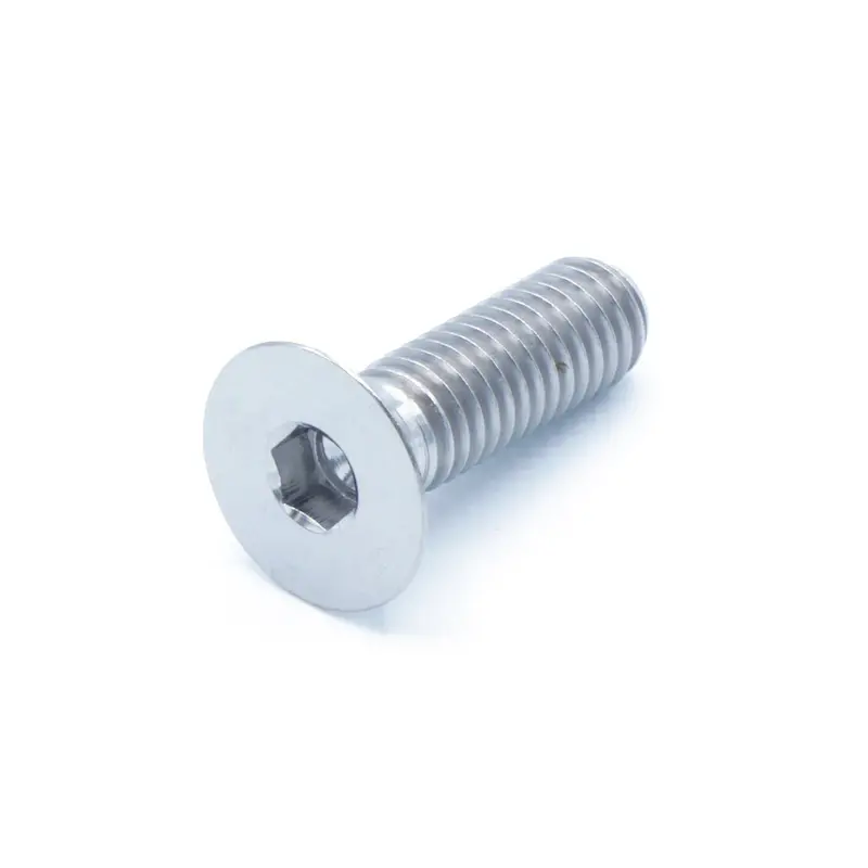 M6 X 1.00 X 10Mm Titanium Countersunk Bolt 1