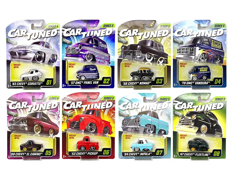 "Mainline" 2025 Series 5 Set Of 8 Pieces Diecast Model Cars By Cartuned 1
