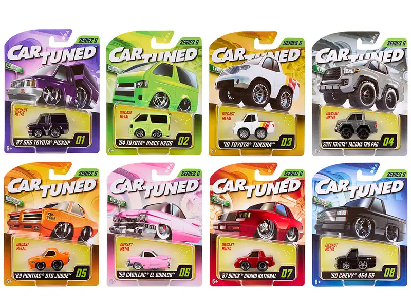 "Mainline" 2025 Series 6 Set Of 8 Pieces Diecast Model Cars By Cartuned 1
