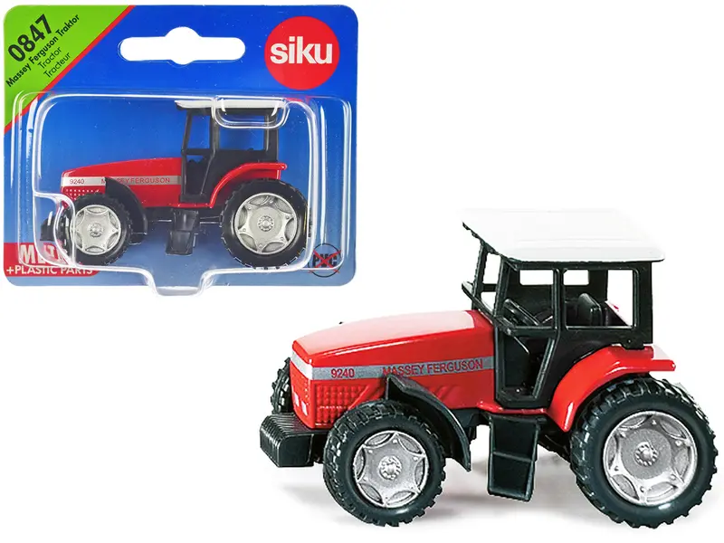 Massey Ferguson 9240 Tractor Red With White Top Diecast Model By Siku 1