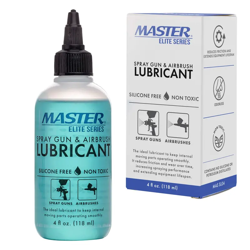 Master Elite Series Spray Gun And Airbrush Lubricant, 4 Ounce - Ideal Lube For Increased Performance, Smoother Trigger Action, Reduced Needle Friction 1