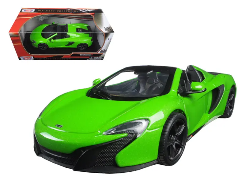 Mclaren 650S Spider Green 1/24 Diecast Model Car By Motormax 1