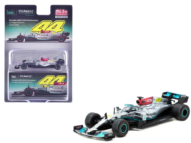 Mercedes-Amg F1 W12 E Performance Formula One F1 "Las Vegas Grand Prix Launch Party" "Global64" Series 1/64 Diecast Model Car By Tarmac Works 1