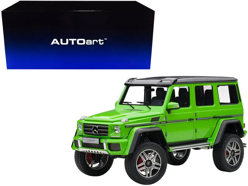 Mercedes Benz G500 4X4 2 Alien Green 1/18 Model Car By Autoart 1