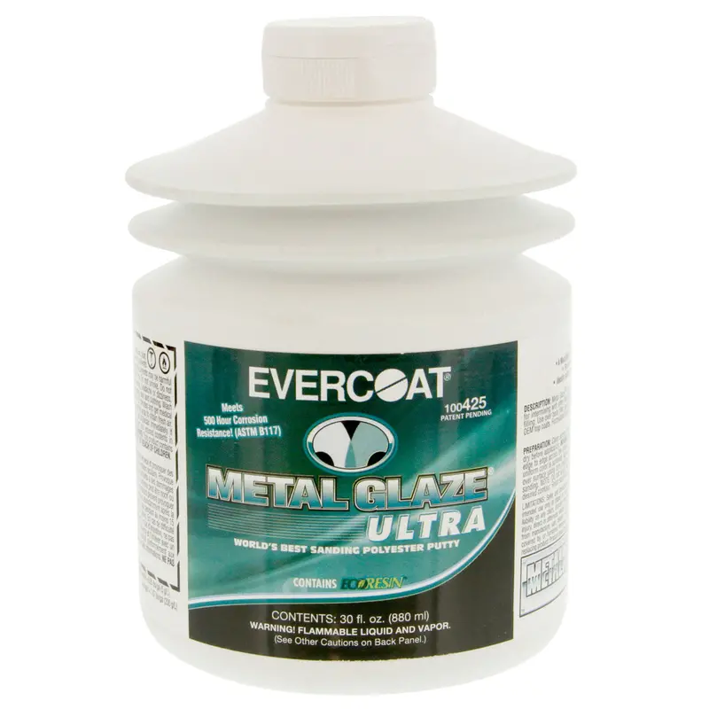 Metal Glaze Ultra Polyester Sanding Putty, 30 Oz Pump 1