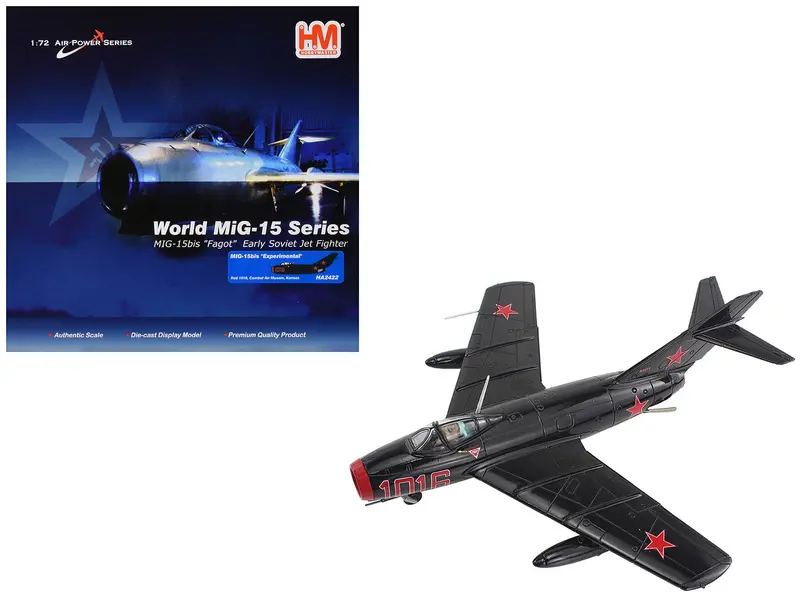 Mikoyan-Gurevich Mig-15Bis Fighter Aircraft "Experimental Combat Air Museum Kansas" "Air Power Series" 1/72 Diecast Model By Hobby Master 1