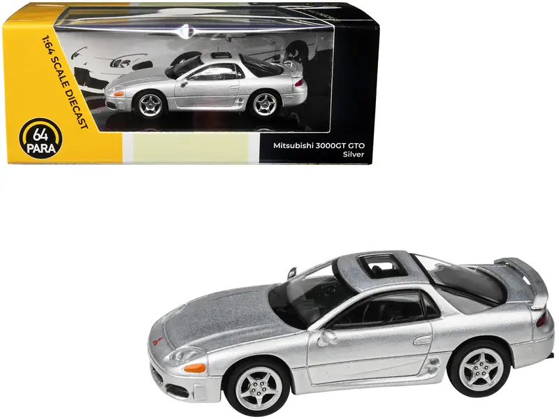 Mitsubishi 3000Gt Gto Silver Metallic With Sunroof 1/64 Diecast Model Car By Paragon Models 1