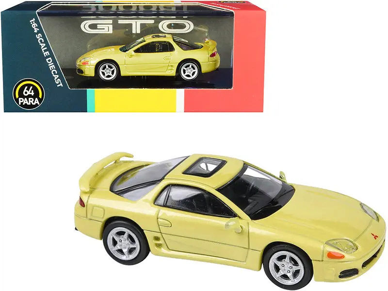 Mitsubishi 3000Gt Gto With Sunroof Martinique Yellow Pearl 1/64 Diecast Model Car By Paragon 1
