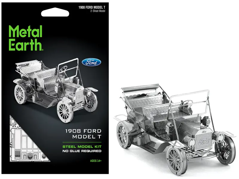 Model Kit 1908 Ford Model T Metal (Moderate Difficulty) Steel Model By Metal Earth 1