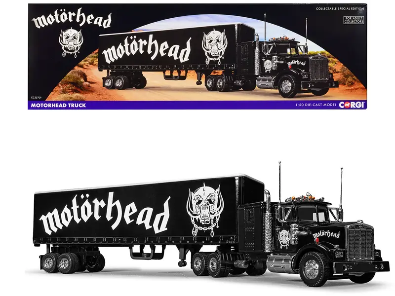 "Motorhead" Transport Truck Black 1/50 Diecast Model By Corgi 1