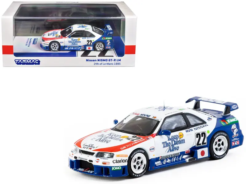 Nissan Nismo Gt-R Lm #22 Hideo Fukuyama - Masahiko Kondo - Shunji Kasuya "Nismo" "24 Hours Of Le Mans" (1995) "Hobby64" Series 1/64 Diecast Model Car By Tarmac Works 1